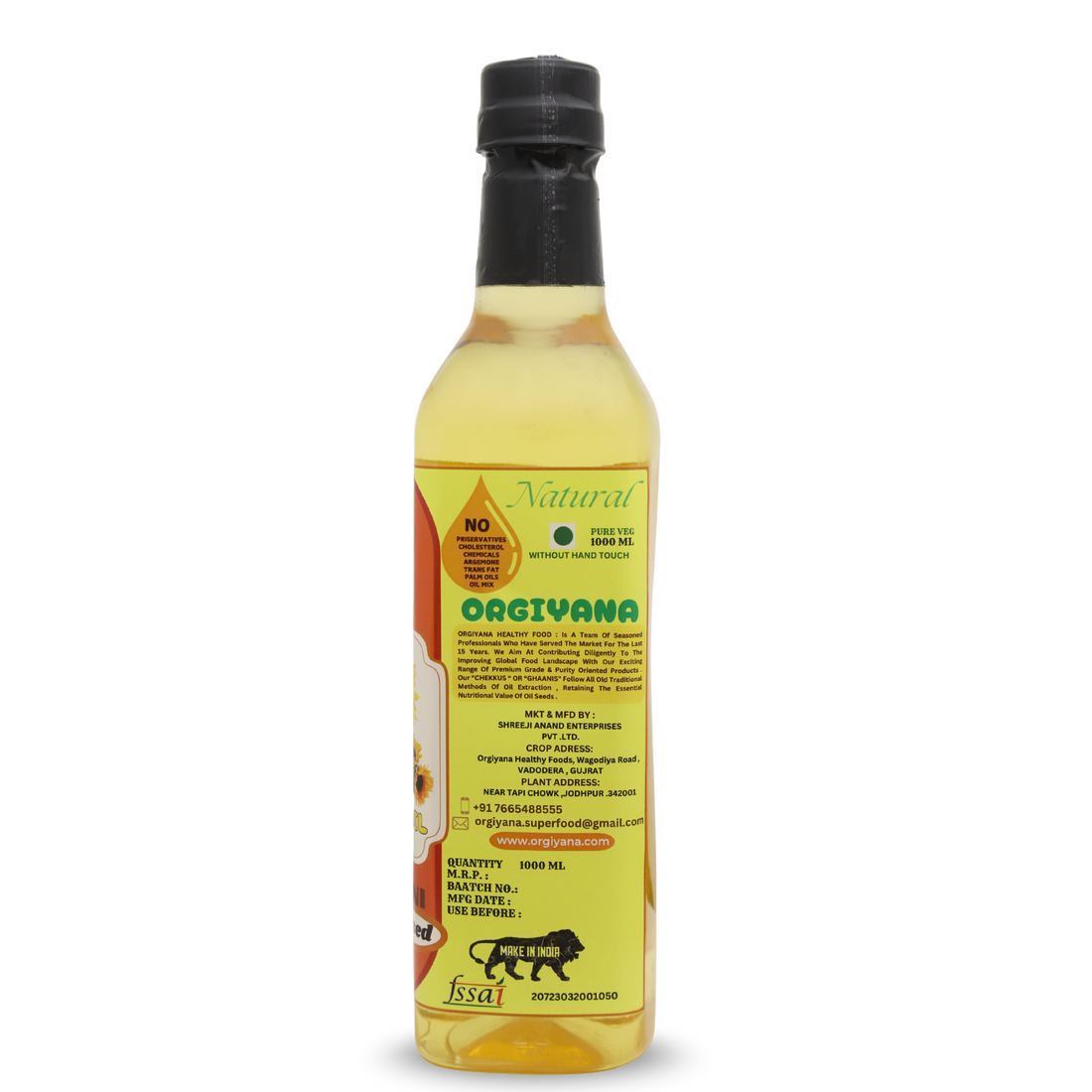 Organic Sunflower Oil