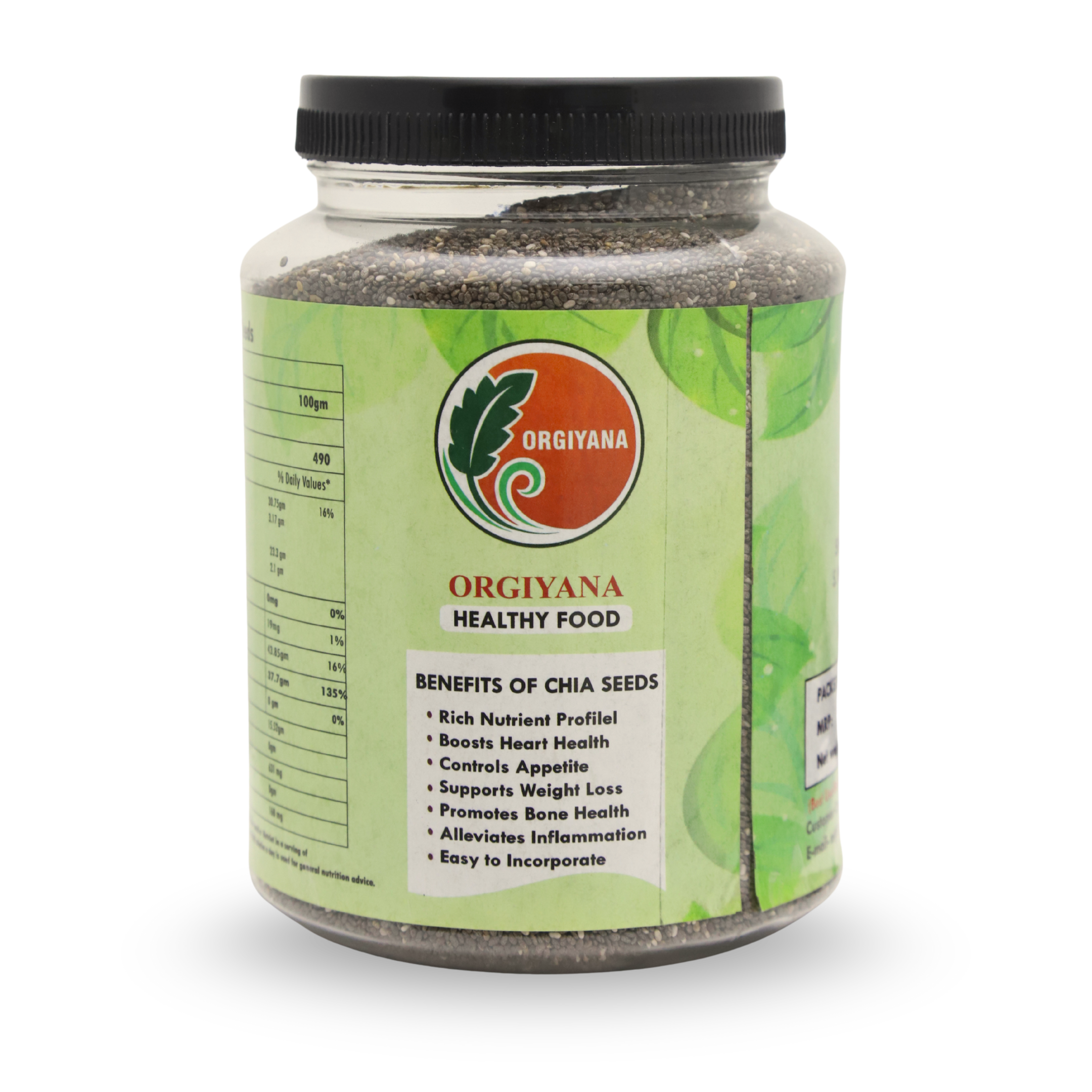 Organic Chia Seeds (500 gm)
