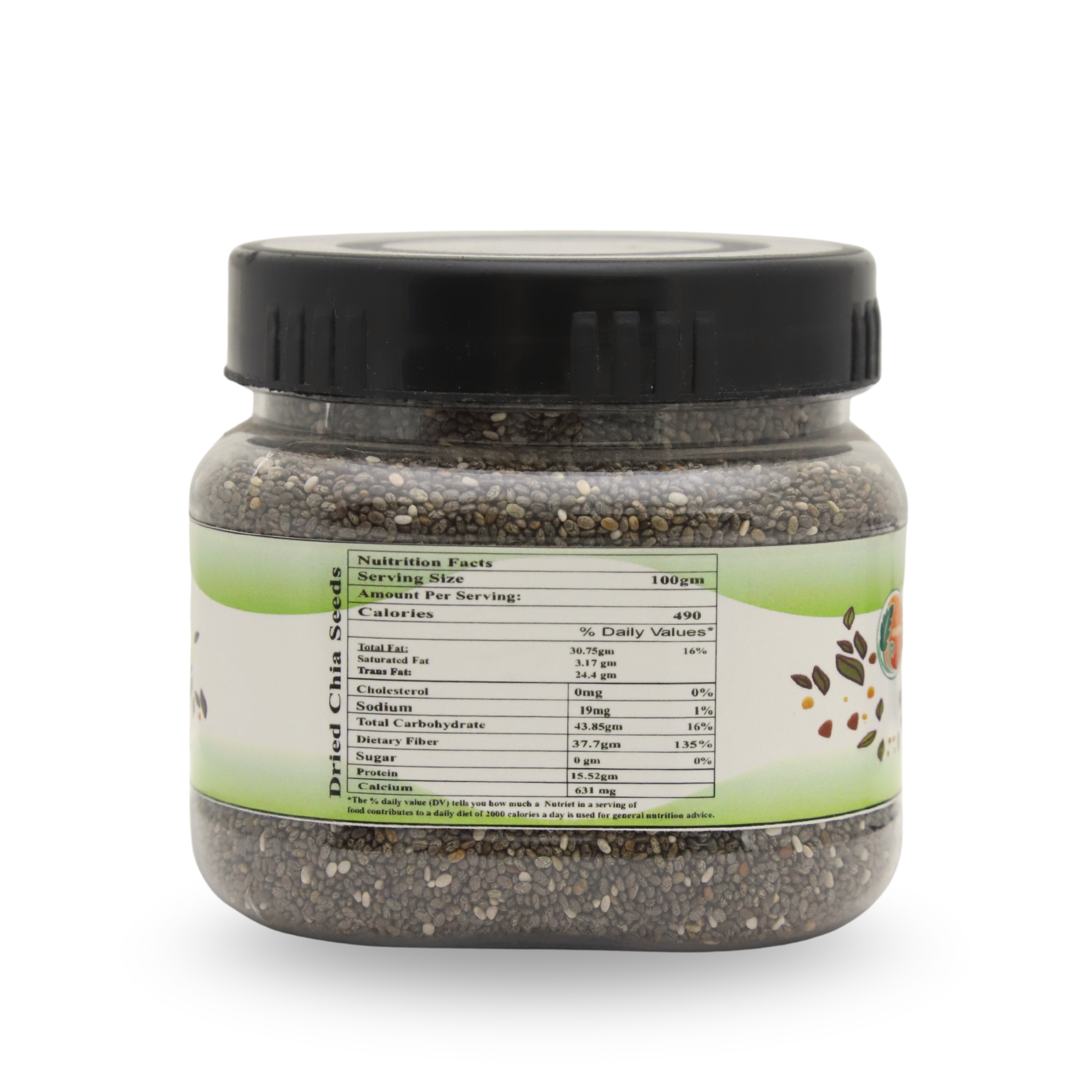Organic Chia Seeds (250 gm)