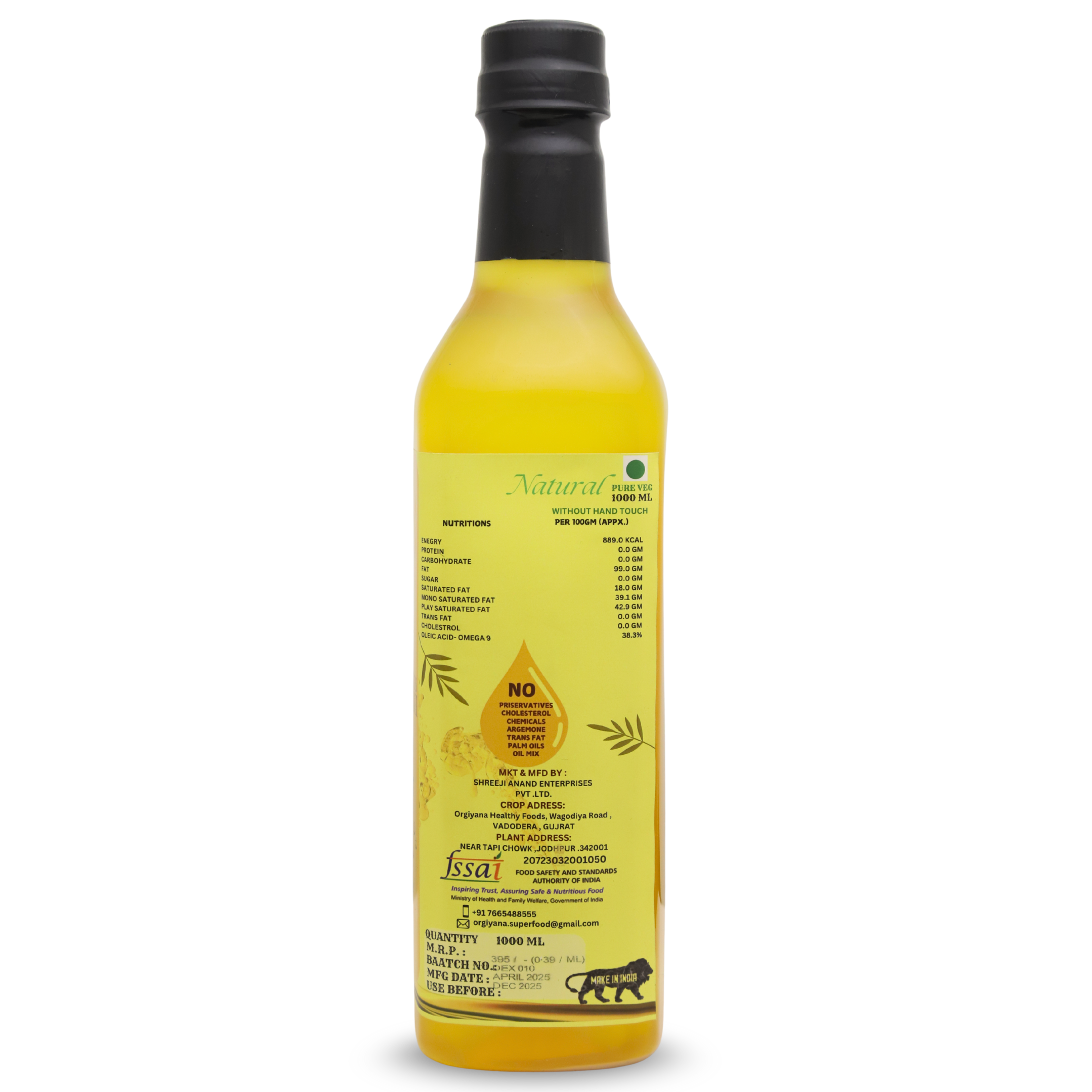 Organic Groundnut Oil