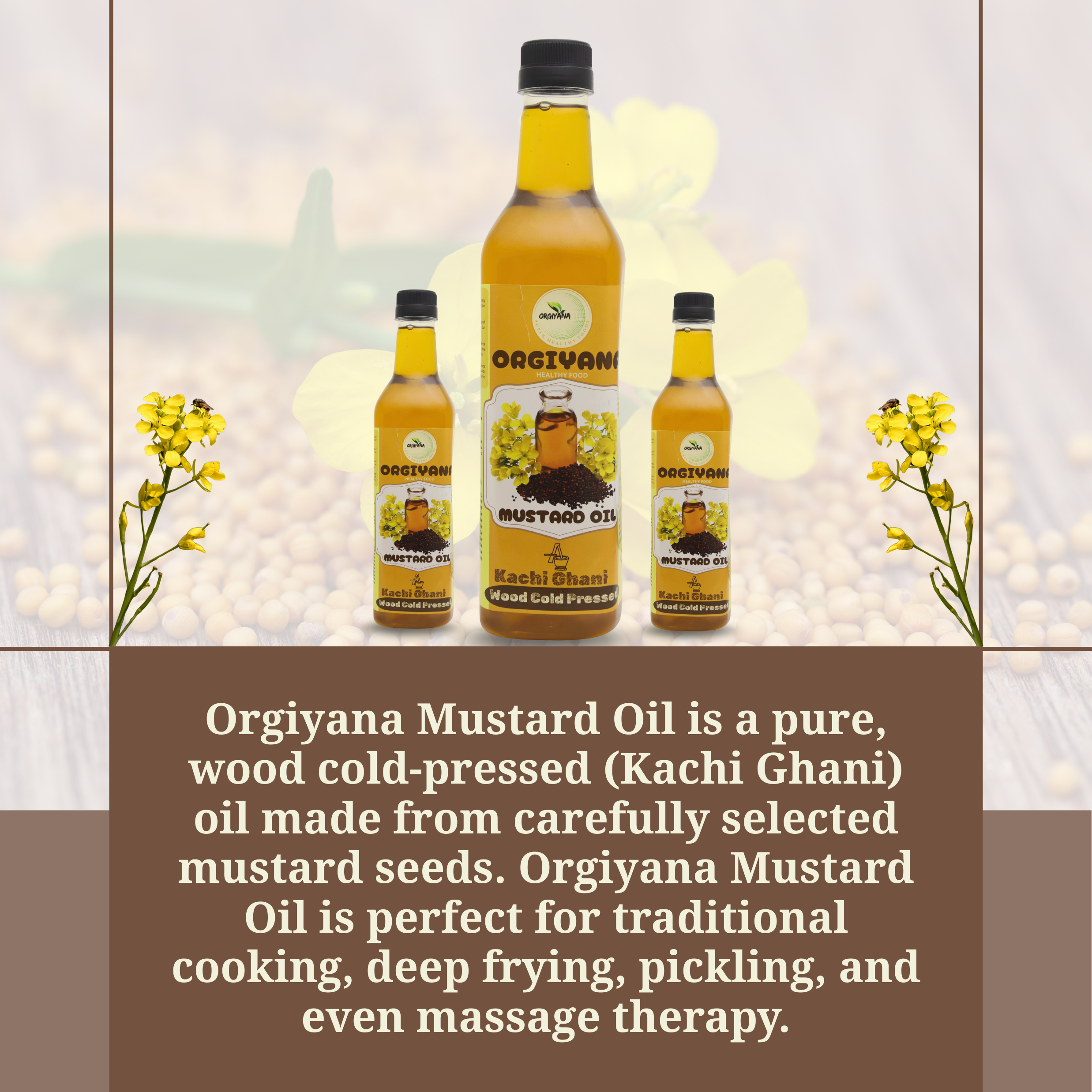 Organic Mustard Oil (1 litre)