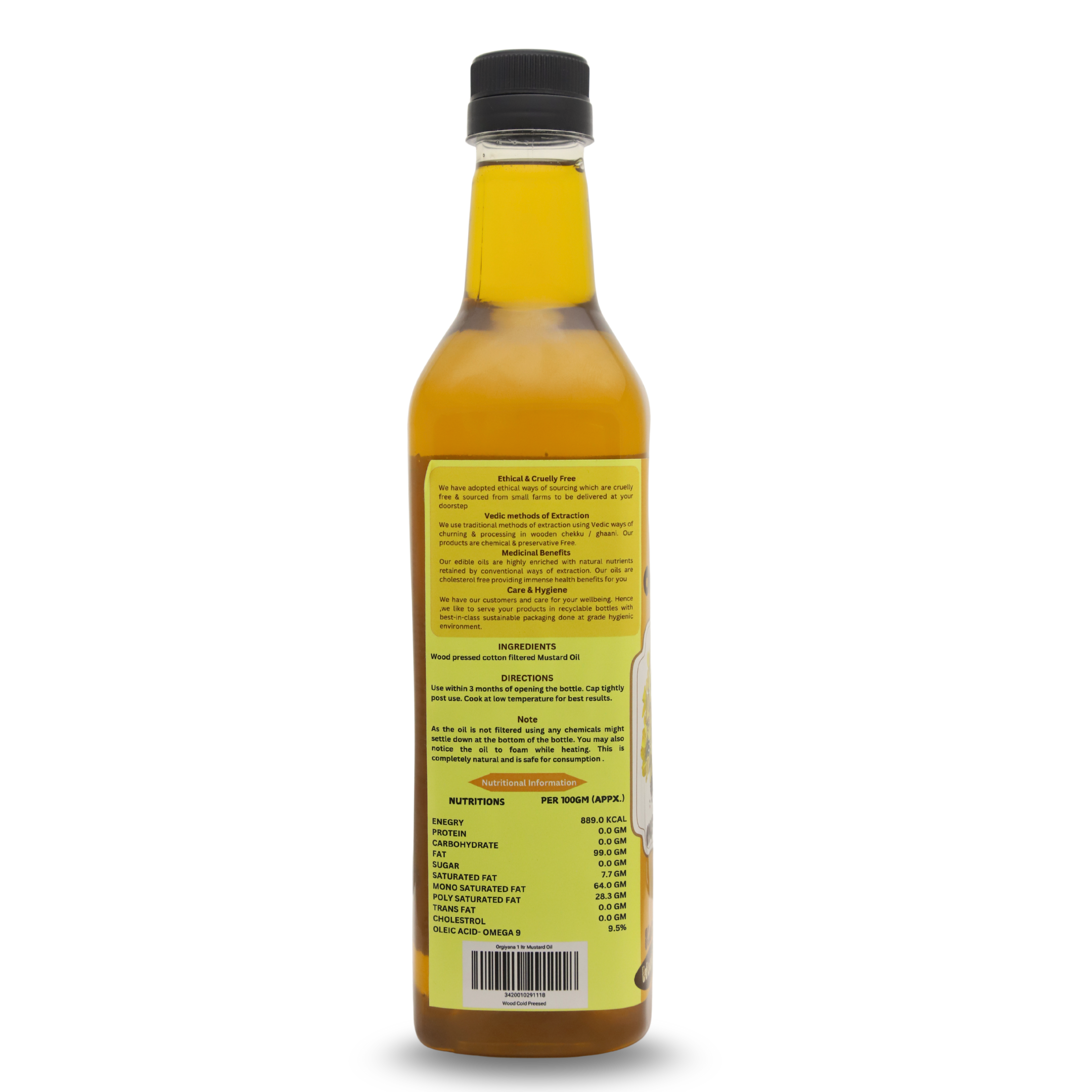 Organic Mustard Oil (1 litre)