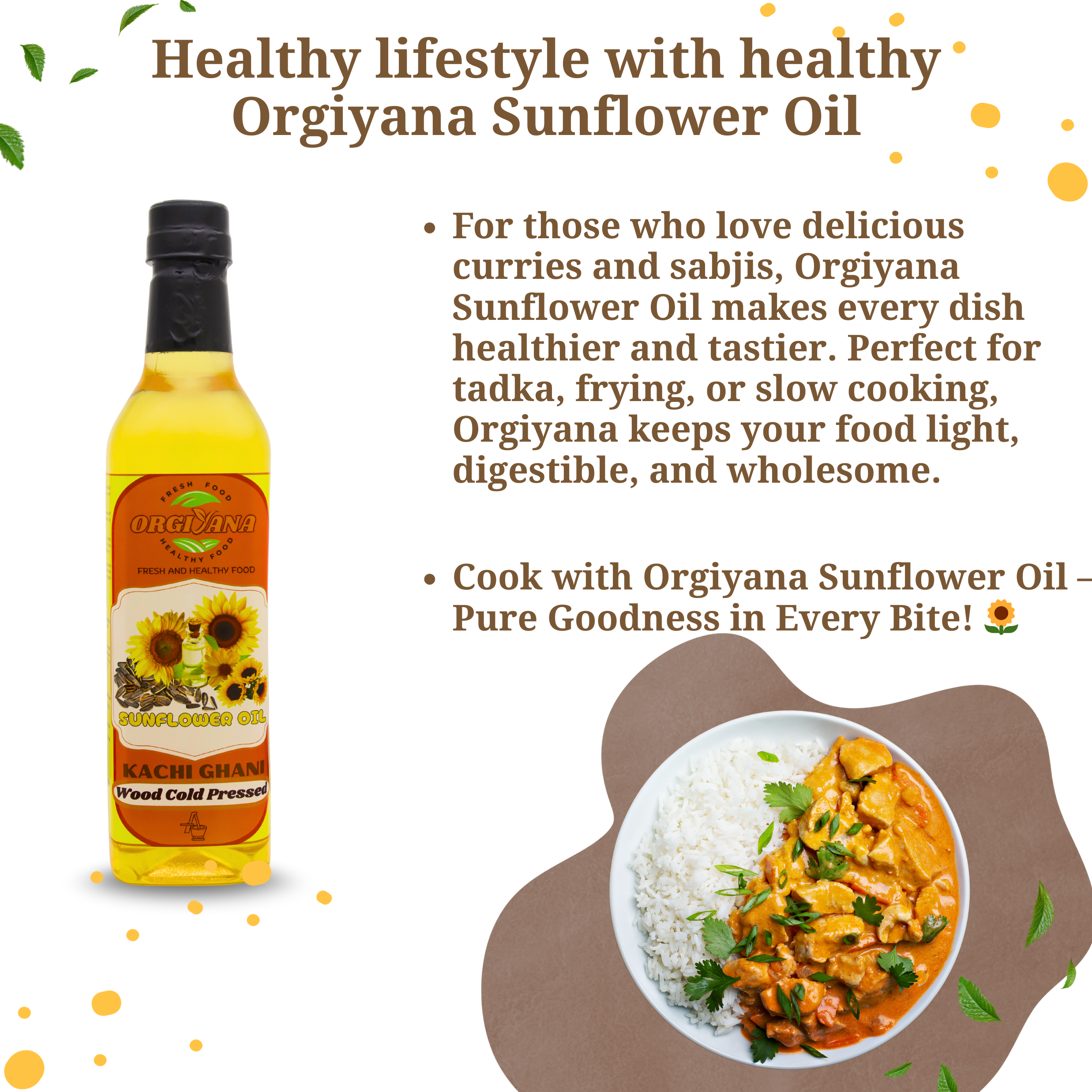 Organic Sunflower Oil (1 litre)