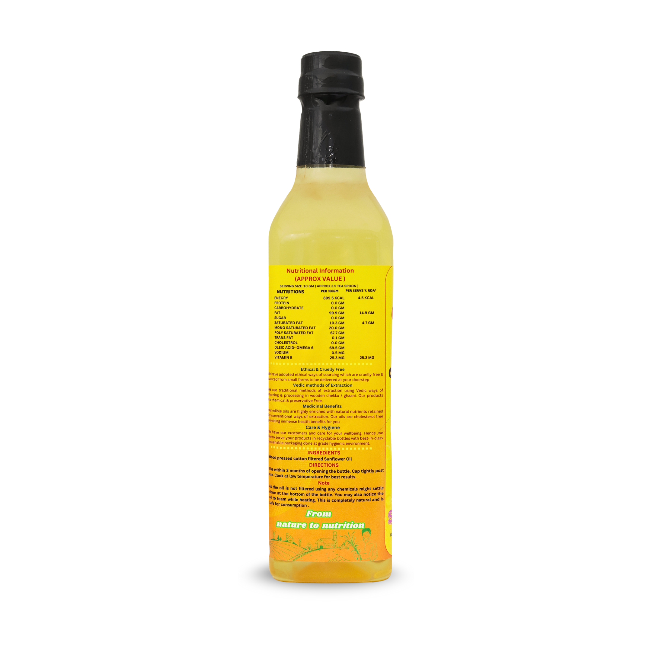 Organic Sunflower Oil (1 litre)