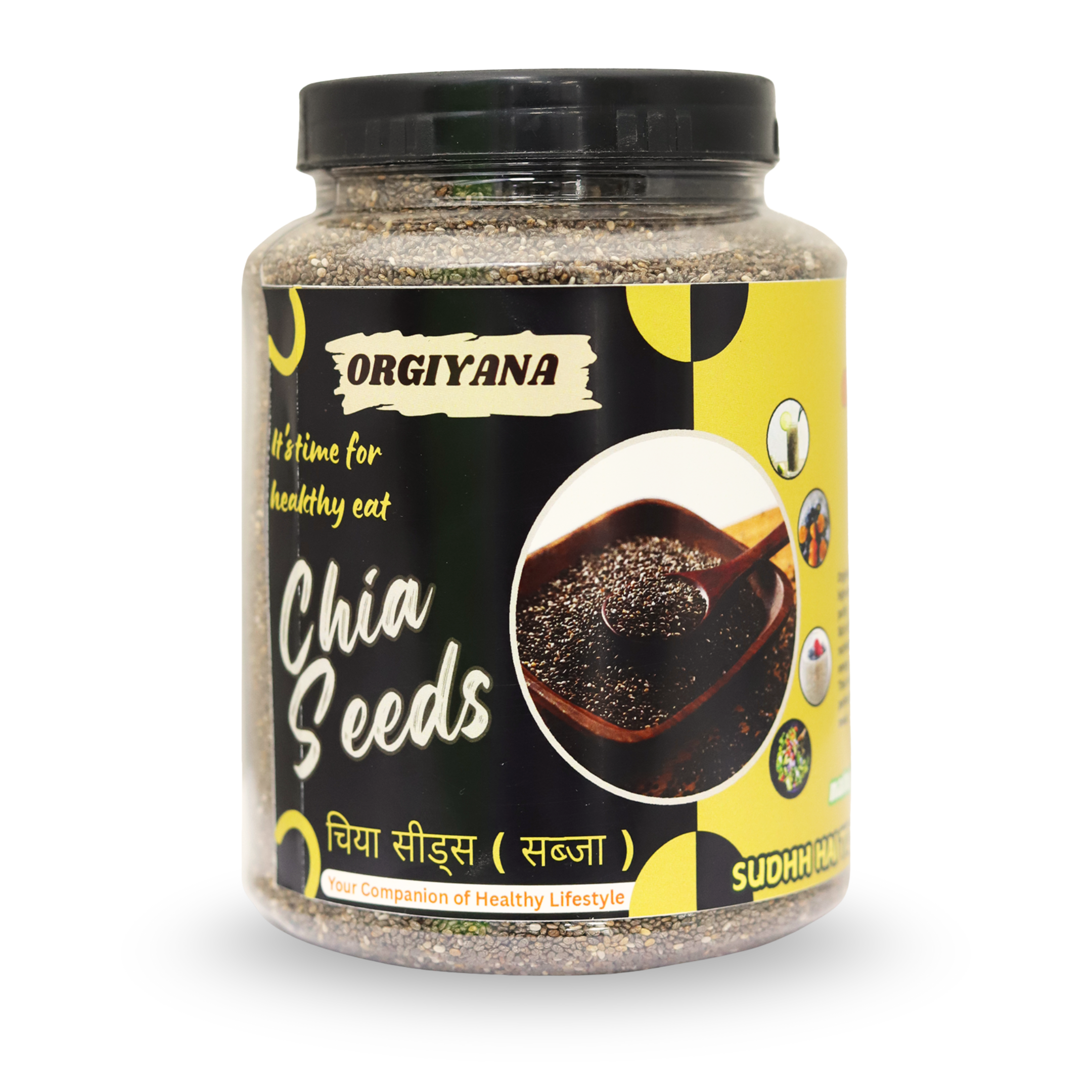 Organic chia seeds 500 gm by Orgiyana
