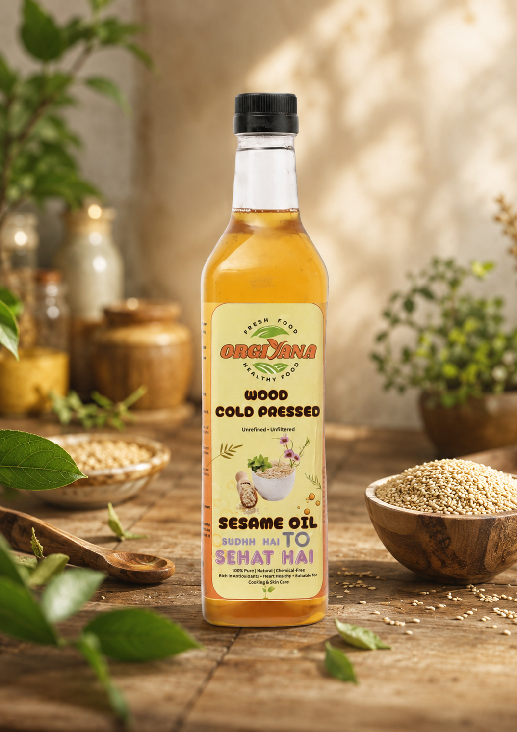 Pure Wood Pressed Sesame Oil